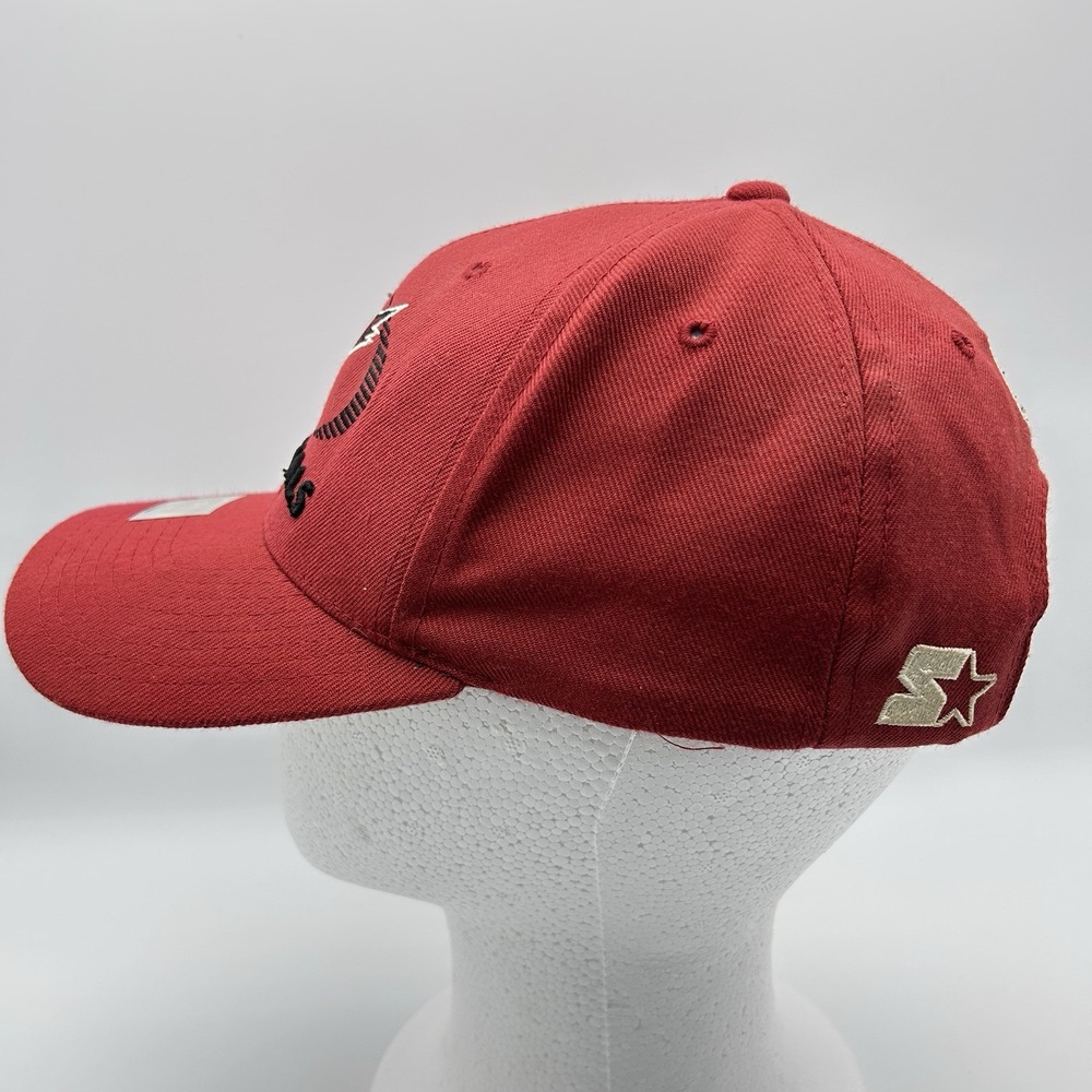 Vintage Arizona Cardinals Hat Cap Strap Back Burgundy Starter Pro Line NFL - Picture 3 of 7